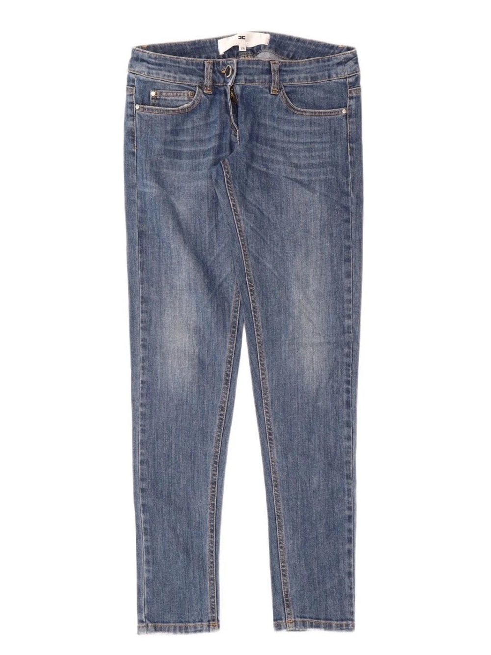 ELISABETTA FRANCHI Womens Skinny Jeans W28 L30 Blue Cotton